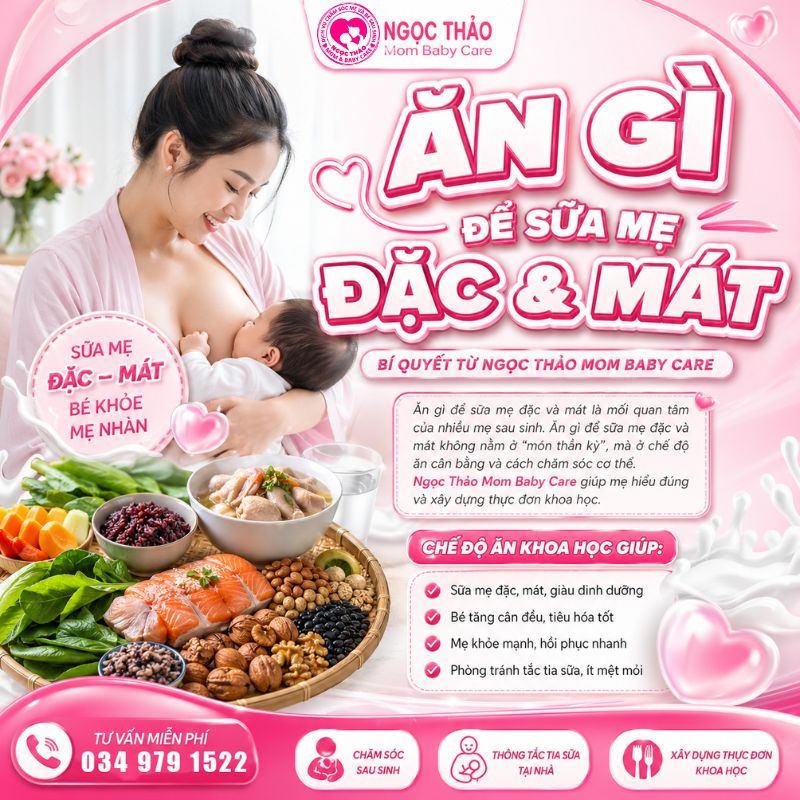 ăn gì để sữa ẹ đặc và mát